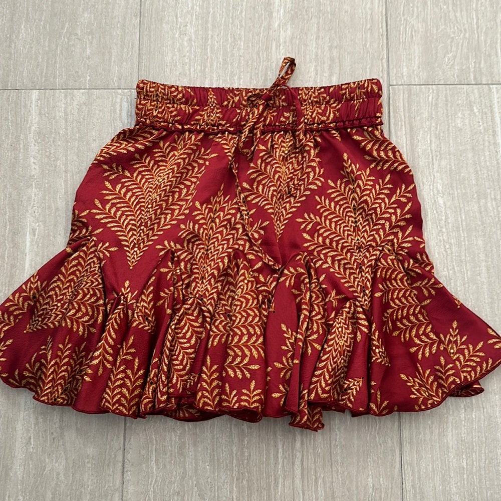 Flounce mini skirt